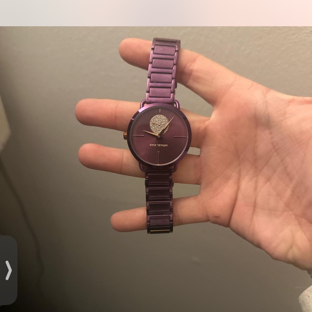 Michael Kors Purple Watch with Gold Accents